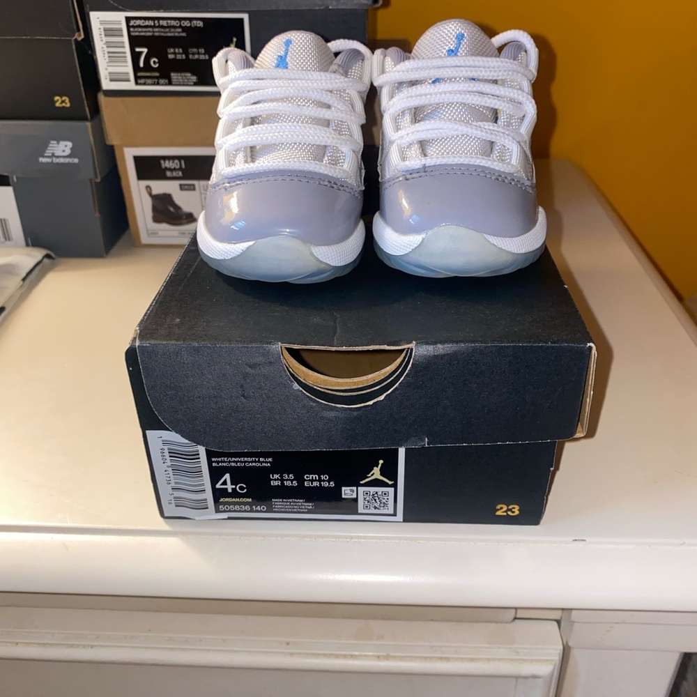 Jordan Kids' White and Gray Sneakers